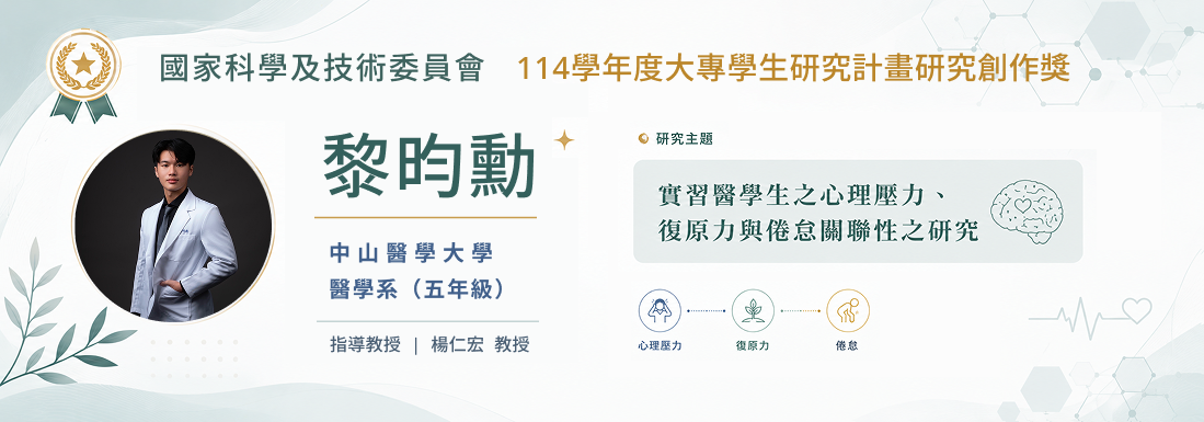 國科會學生獲獎